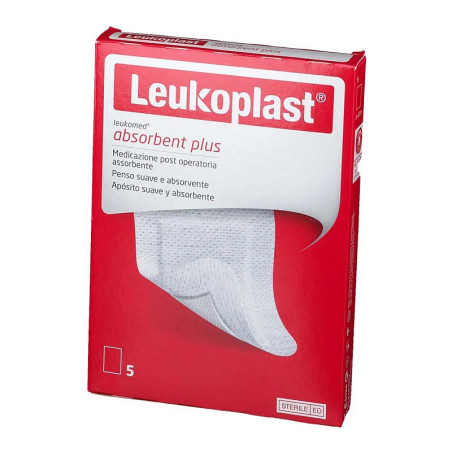 Leukoplast Leukomed 5 pansements absorbants plus postopératoires 8 cm x 15 cm