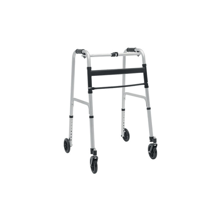 Walker 2 roți rotative și 2 roți fixe diametru 12,7 cm