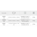 Folding walker fixed front wheels diameter 7.6 cm