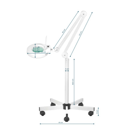 S5 led-vergrootglas + statief