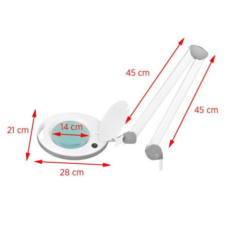 ELEGANTE 6014 60 LED SMD 5D werkbankvergrootglas