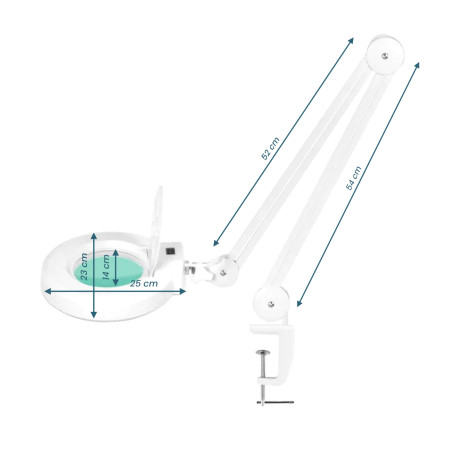 Lámpara de mesa con lupa LED S5