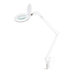 Lampe avec ELEGANTE 6031 loupe, 60 plan de travail LED 3D SMD, intensité lumineuse réglable