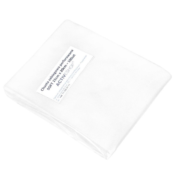 Einweg-perforierte Behandlungsschlingen 100 Stück 15 x 20 cm weiß