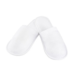 White terry slippers