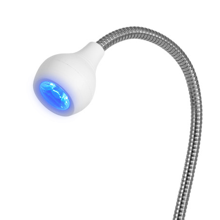 Lámpara de mesa GLOW LED Snake UV blanco