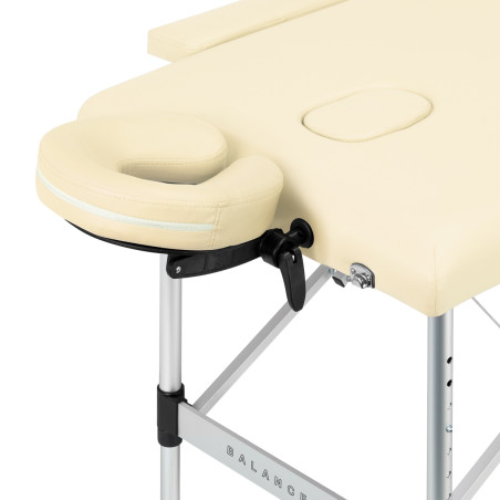 Balance Lettino da massaggio pieghevole in alluminio 2 segmenti crema