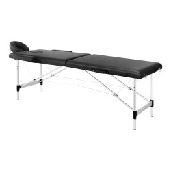 Balance Table de massage pliante en aluminium 2 segments noirs