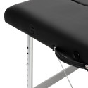 Balance Aluminiummassagebord 2 svarta segmenter