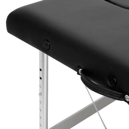 Balance Aluminium Foldemassagebord 2 Segmenter Sorte