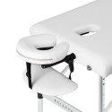 Balance Mesa de masaje plegable de aluminio 3 segmentos blancos
