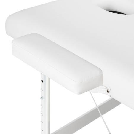 Balance Mesa de masaje plegable de aluminio 3 segmentos blancos