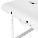 Balance table de massage pliante en aluminium 3 segments blancs