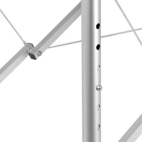 Balance Mesa de masaje plegable de aluminio 3 segmentos blancos