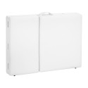 Balance Mesa de masaje plegable de aluminio 3 segmentos blancos