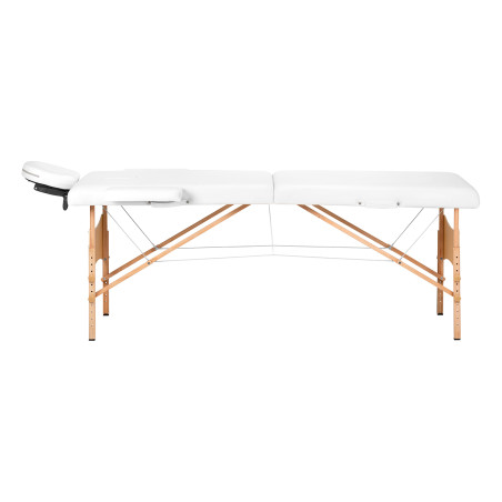 Balance Opvouwbare massagetafel Houten 2 Segmenten 190x70 Wit