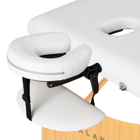 Balance Folding Massage Table Wooden 2 Segments 190x70 White