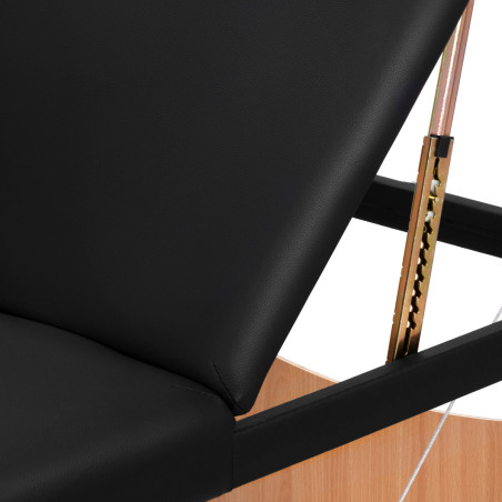 Balance Folding Massage Table Wooden 3 Segments 190x70 Black
