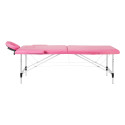 Balance Segmentos de aluminio 2 rosa de la mesa de masaje plegable