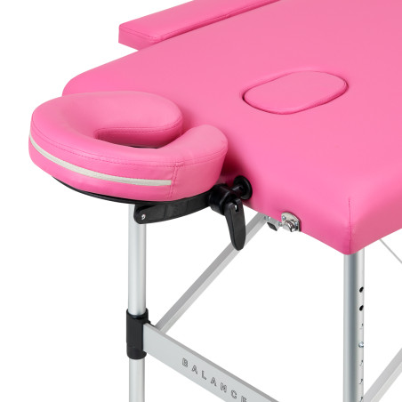 Balance Segmentos de Alumínio 2 Cor-de-Rosa  Mesa de Massagem Dobrável