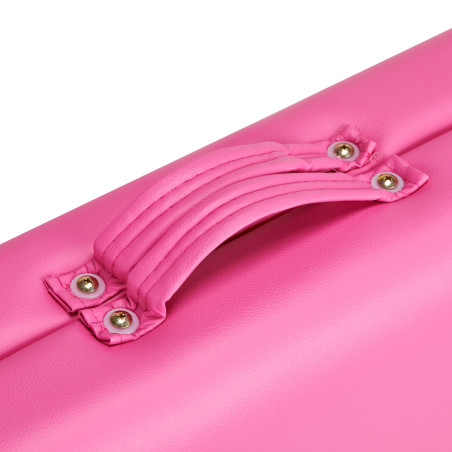 Balance Hopfällbar massagebord i aluminium 2 rosa segment