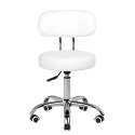 Sgabello cosmetico per pedicure A-007 bianco