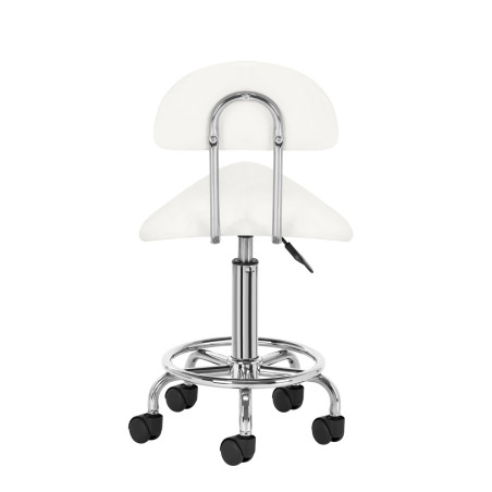 Taboret 6001 białe kosmetyki