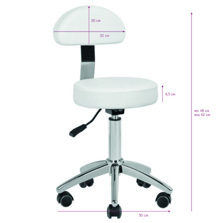 Banco AM-304 cosmético branco