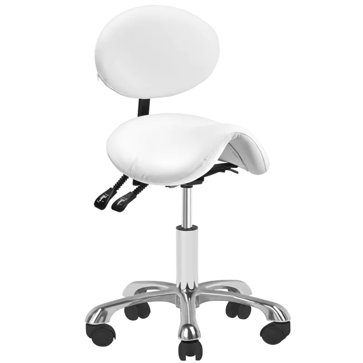 Taboret GIOVANNI 1025 białe kosmetyki