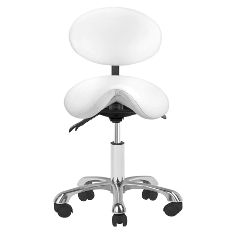 Taboret GIOVANNI 1025 białe kosmetyki