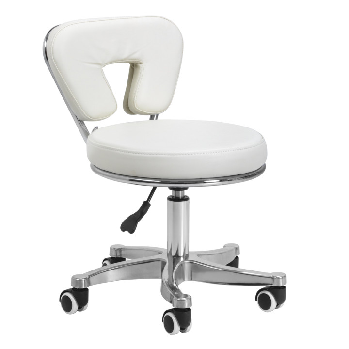 Taburete Pedicure Cosmetic 9266 White