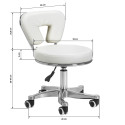 Hocker Pedicure Cosmetic 9266 weiß