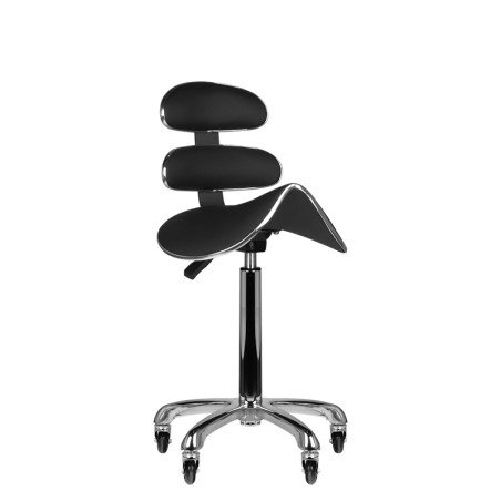 Sgabello cosmetico roll speed AM-880 nero alto