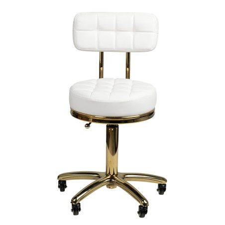 Hocker goldene AM-961 weiße Kosmetik