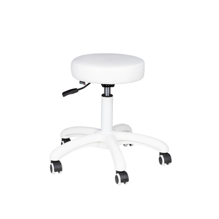 Taburete AM-303-2 cosmético blanco