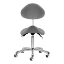 GIOVANNI 1004 Grey Salon Banco com base prateada