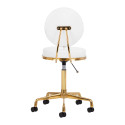 Tabouret cosmétique en or blanc H5