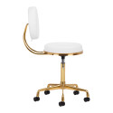 Tabouret cosmétique en or blanc H5