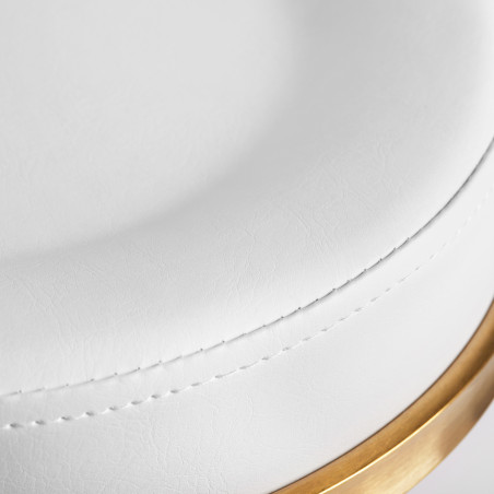 Tabouret cosmétique en or blanc H5