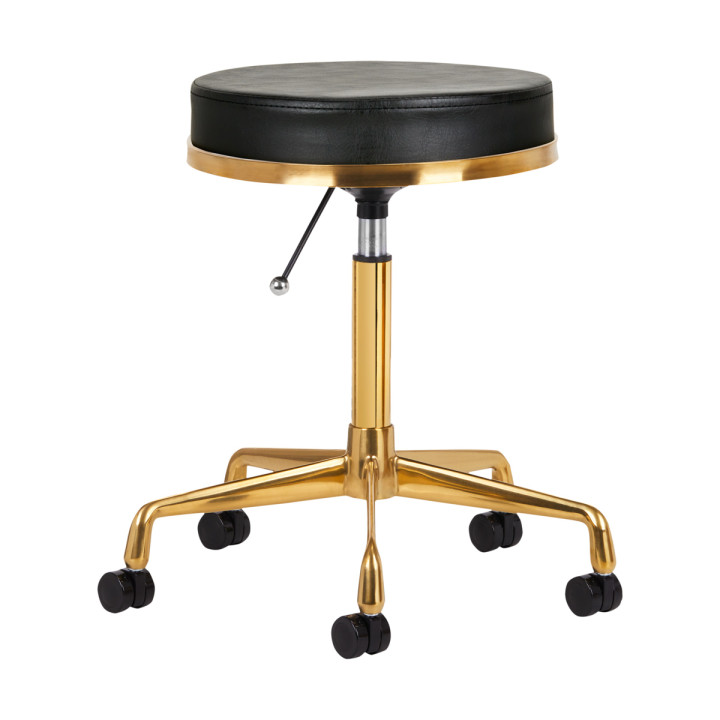H4 Black Gold Tabouret