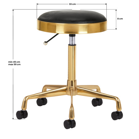 H7 Black Gold Taburete