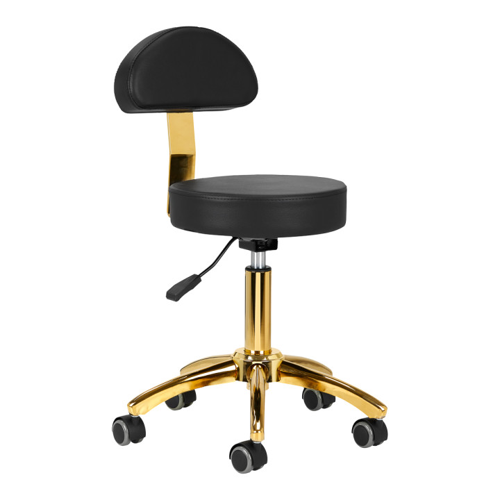 Tabouret cosmétique AM-304G or noir