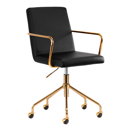 Sedia cosmetica QS-OF211G oro nero