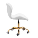 Tabouret cosmétique QS-06G or blanc