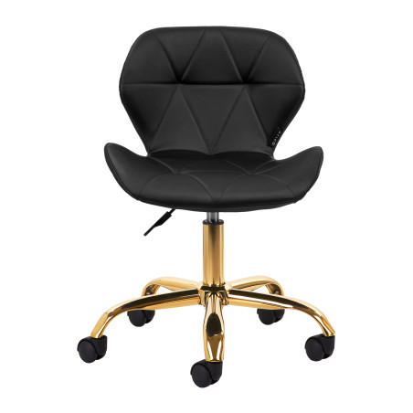 Sgabello cosmetico QS-06G oro nero