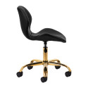 Taburet kosmetisk QS-06G sort guld