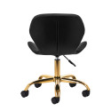 Taburet kosmetisk QS-06G sort guld