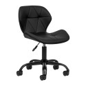 Taboret QS-06B czarno-czarne kosmetyki