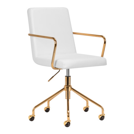 Kosmetischer Stuhl QS-OF211G creme goldgrau
