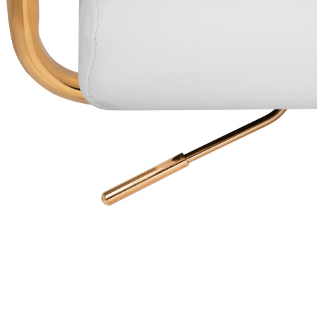 Kosmetischer Stuhl QS-OF211G creme goldgrau